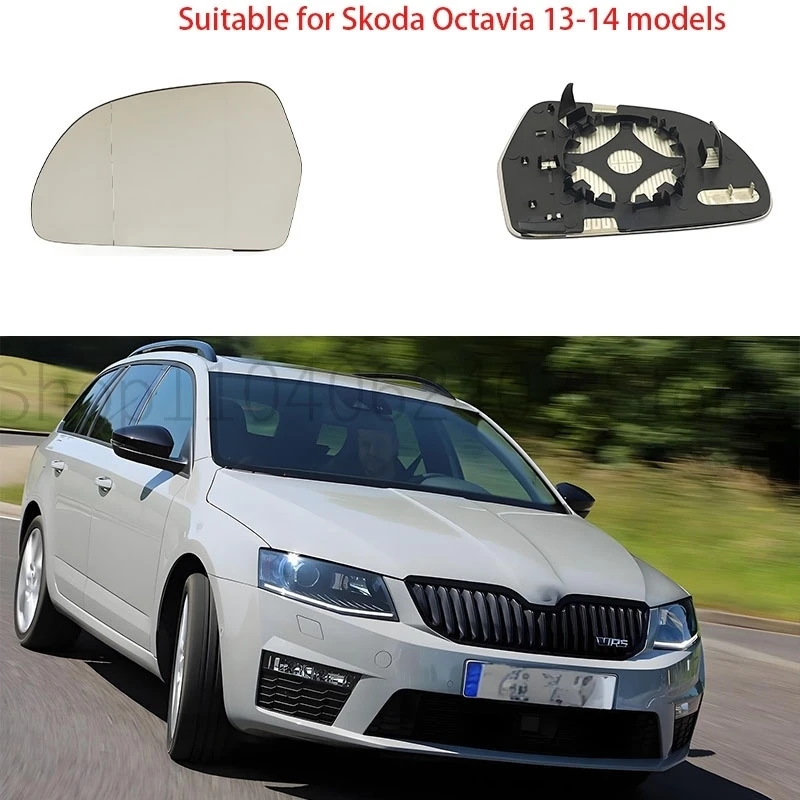 car auxiliary mirror Suitable For 03-14 For Skoda Octavia lens reverse rear-view reflectorsOEM：8T0857535E / 8T0857536E