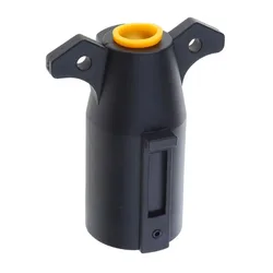 American style 7-pin 7 Way Trailer Towing Blade Round Socket Plug Connector Adapter 12V 7 PIN Plug Adapter For Trailer RV Yacht
