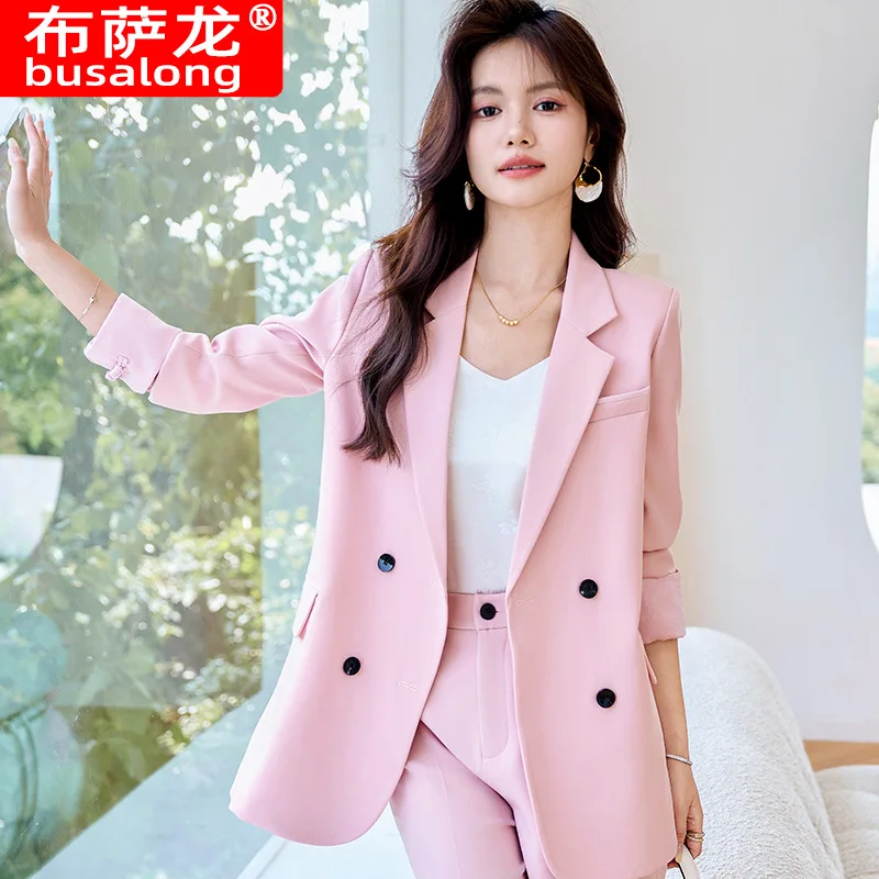 High-Grade Suit Jacket for Women Spring and Autumn New Small Temperament Leisure Business Wear Light Workplace Suit Suit