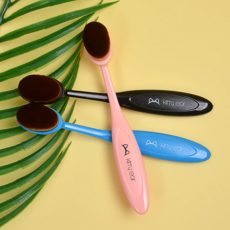 Liquid Foundation Brush Makeup Brush Toothbrush Shaped Brush Multi-functional Flawless Soft Hair Make-up Tools For Girls