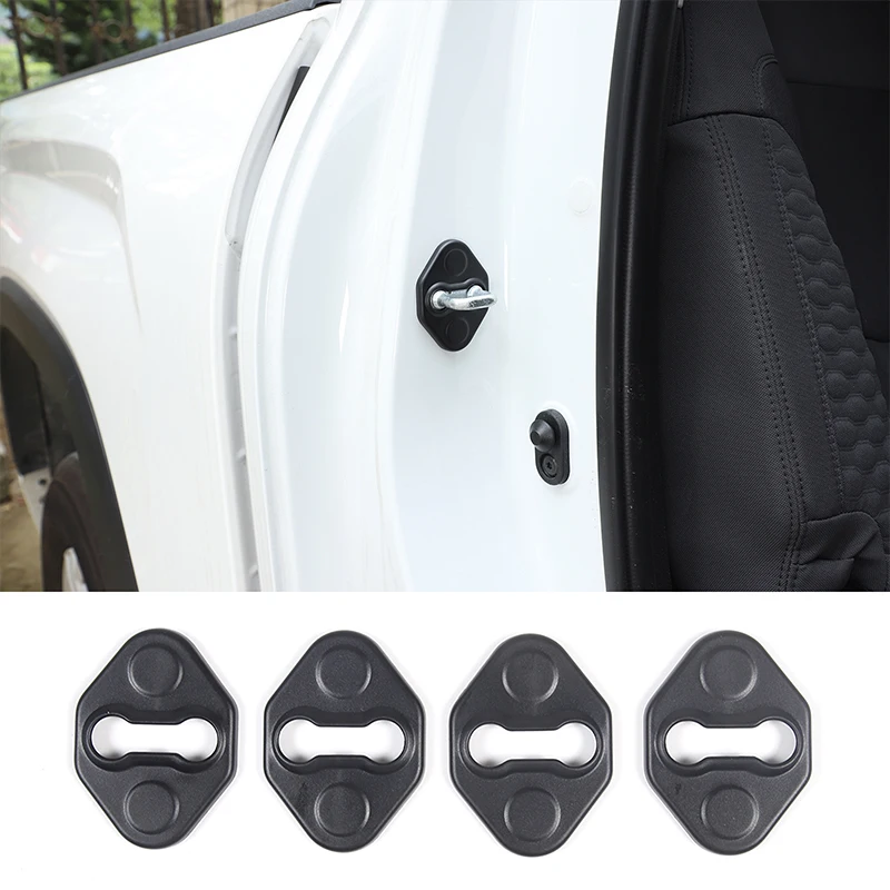 

cheya ABS Car Door Lock Sleeve Car Door Latch Protection Cover for Toyota Tundra Pickup 2022+ Auto Accessories 4 Pcs