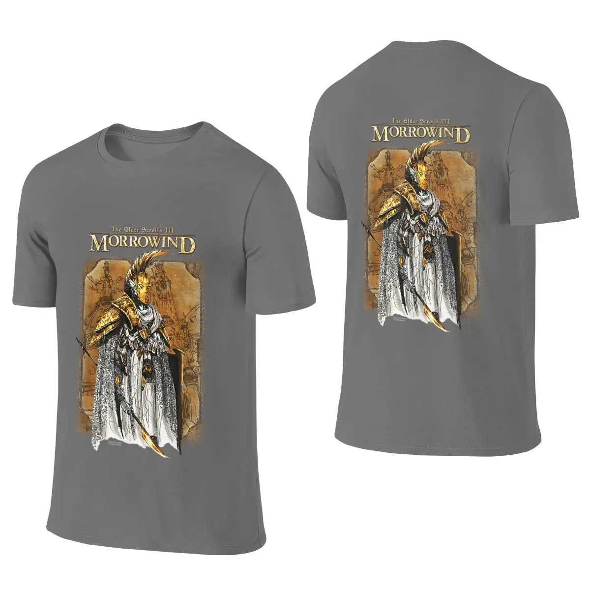 Morrowind Concept Illustration Video Game Drapey Reversible T-shirt Sports Minimalist Fade-Resistant Women's T-shirts