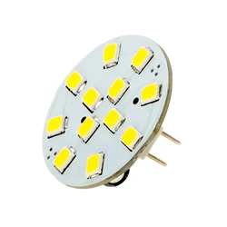 G4 LED sob gabinete Spotlight 12LED 2835SMD Pino Traseiro Natural Branco12V 24V dimmable RV martino D25mm cystal light 1 pçs/lote
