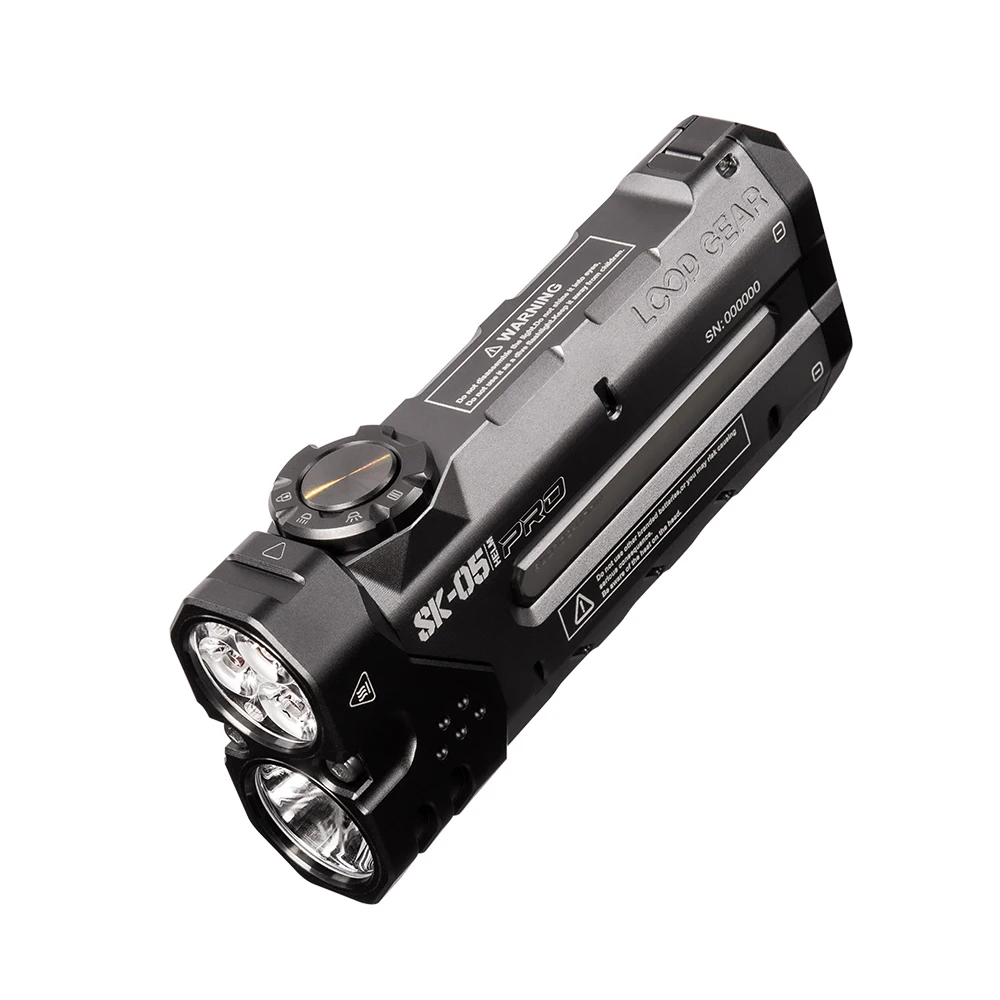 TL-826 | Lampe de poche tactique LED avec batterie intégrée | 3 modes d'éclairage, 500 lm, 2000 mAh