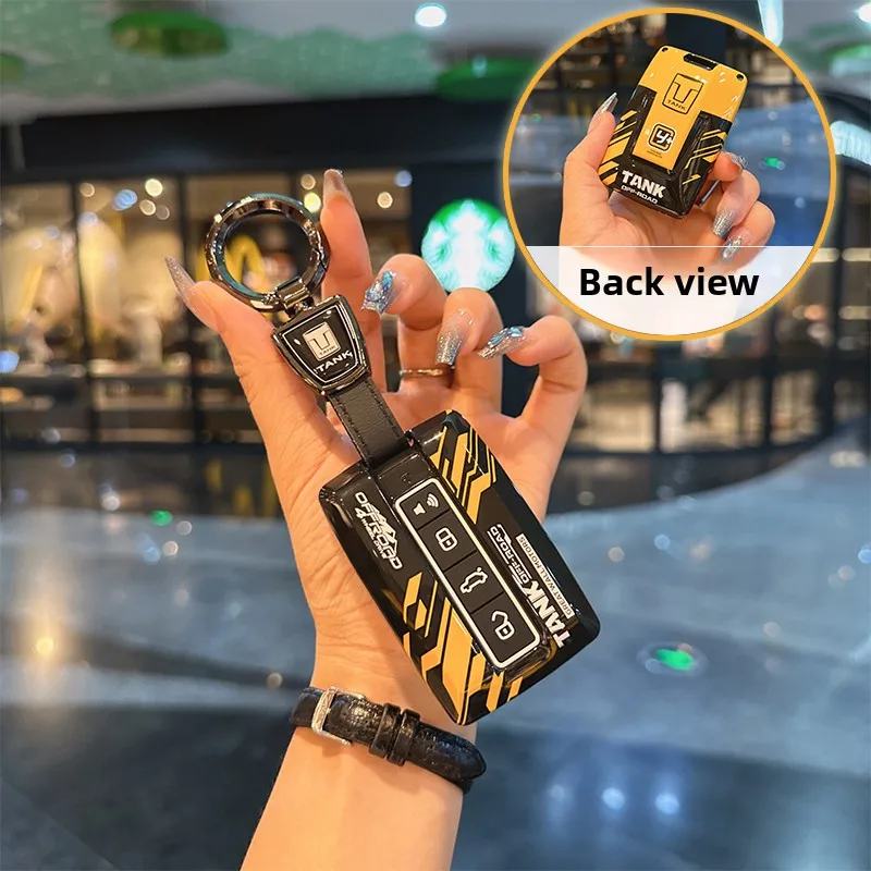 

Car Key Case Cover Buckle For Great Wall GWM WEY TANK 300 500 Tank300 Remote Control Key Protective Shell