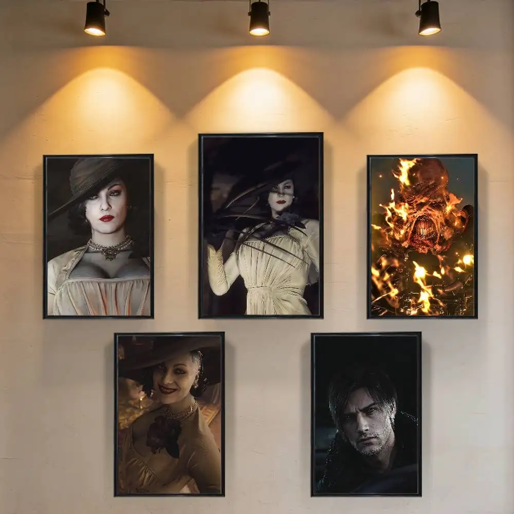 Lady Dimitrescu Resident Evil Nemesis Poster Poster Paper Print Home Living Room Bedroom Entrance Bar Cafe Painting Decoration