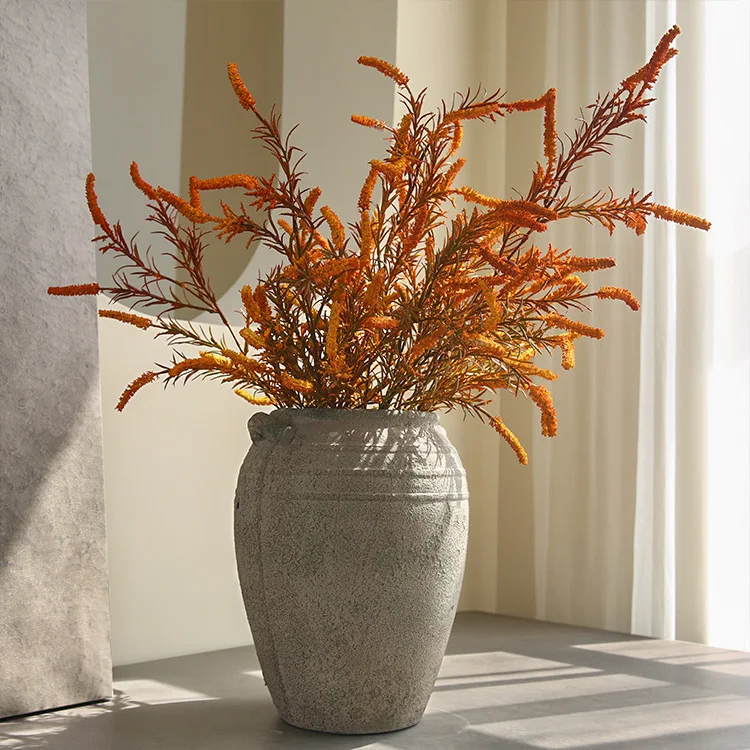 

Nordic Home Decor Artificial Flowers Foxtail Grass Single Faux Plant for Living Room Interior Decoration Creative Home Ornament