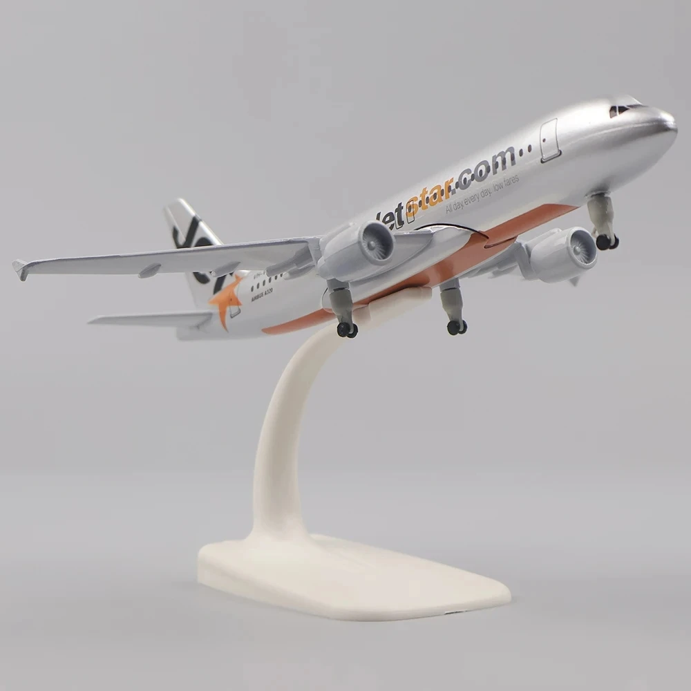 20CM Alloy Model Jetstar Airlines A320 toy airplane for kids Collected Gift By Aviation with Landing Gear Wheels view 2