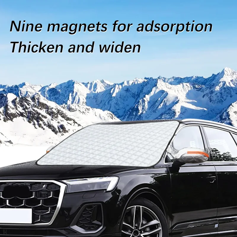 

Magnetic Car Windshield Snow Cover Winter Ice-Frost Guard Sun Shade Protector For Audi Q7 2006-2024 Exterior Accessories