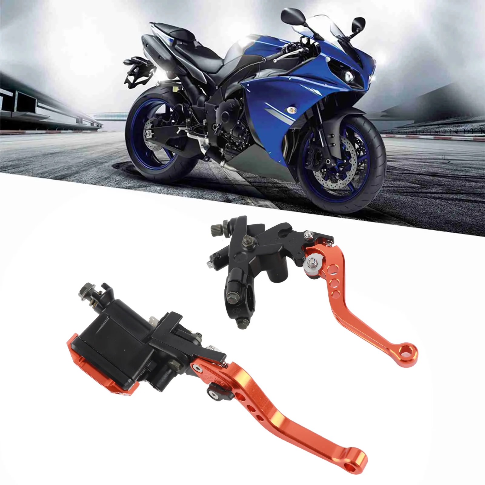 

1 Pairs 7/8"(22mm) Universal Motorcycle Brake Master Cylinder Reservoir Levers Master Cylinder Levers Moto Accessories