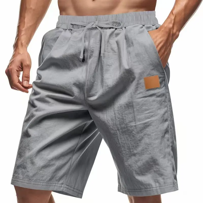 Men Summer Cotton Linen Shorts Japan Candy Color Beach Holiday Home Male Simple Casual Slim Fit Harajuku Soft Thin Shorts Pants