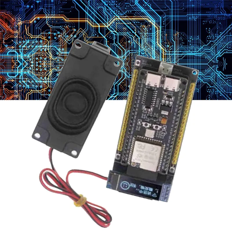 AI صوت الدردشة روبوت ESP32-S3 مجلس التنمية مع شاشة OLED 0.91 بوصة Deepseek Forstudent اللوحة الأم التعليمية