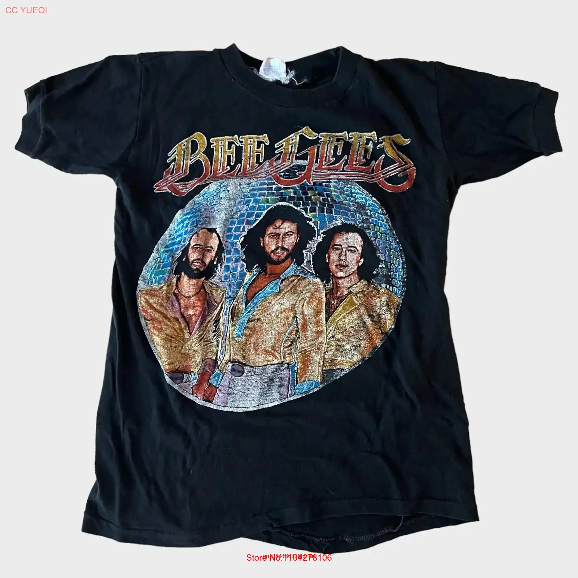 1979 Bee Gees North America Tour Vintage Band Disco T Shirt 70s 1970s long or short sleeves