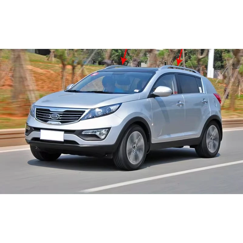 OE สไตล์หลังคาราวหลังคาแร็คหลังคาบาร์สําหรับ KIA Sportage 2010 2011 2012 2013 2014 2015 2016, ตกแต่งรถ, ติดตั้งง่าย