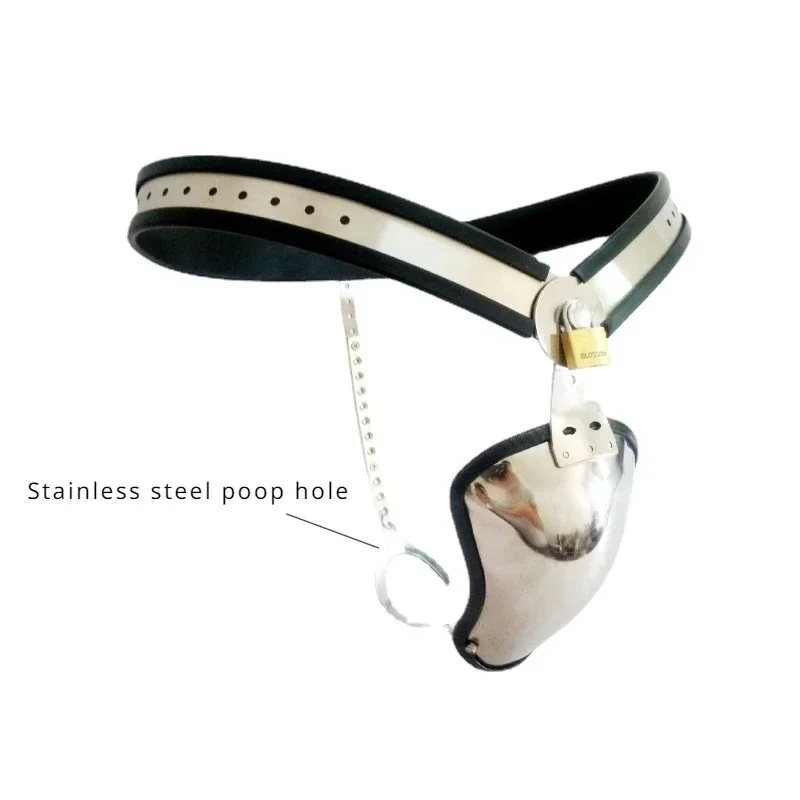 

Stainless Steel male Chastity Panty with Poop hole Chastity Belt penis Locking Pants SexToys for Sissy BDSM BondageGearCockCages