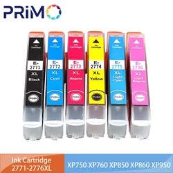 Cartucho de tinta para impresora Epson Expression Photo, recambio de tinta en 6 colores, 277XL, T2771-T2776, XP750, XP760, XP850, XP860, XP950, XP960, XP970, XP, 750, 760, 850, 860