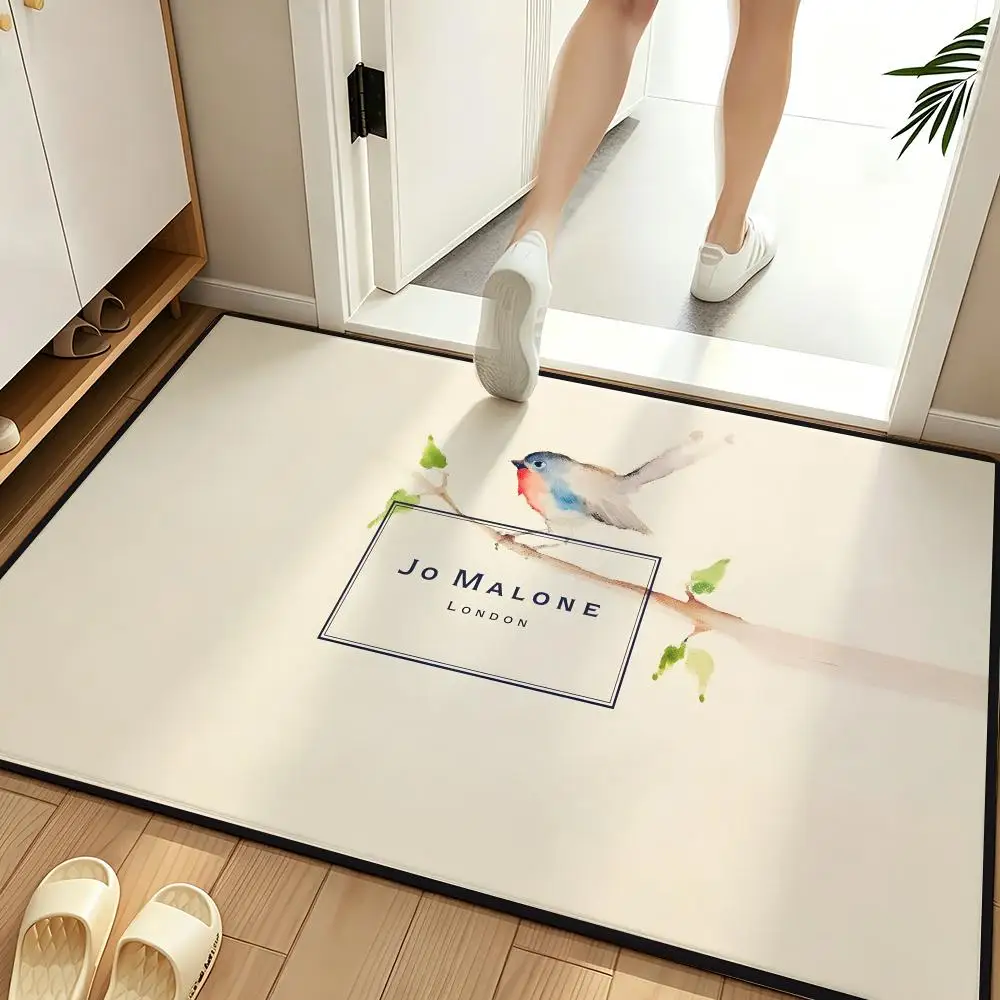Fragrance J-Jo Malone L-London Floor Mat Soft Flannel Floor Mat  Suitable for Entryways, Living Rooms, Bedrooms, and Bathrooms