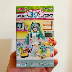 Boxed 1pcs Random style New Anime Hatsune Miku 39 Convenience Store Kaito kawaii Miniature Food props Model collect toys Gifts