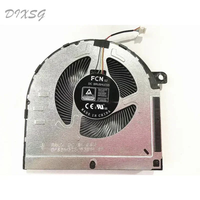 Original CPU GPU Fan for Lenovo IdeaPad Gaming 3-15ACH6 3-15IHU6 82K2 FNLX FNLY DFS5M325063B1H DFS5K12B159A1H DV 5V 0.50A