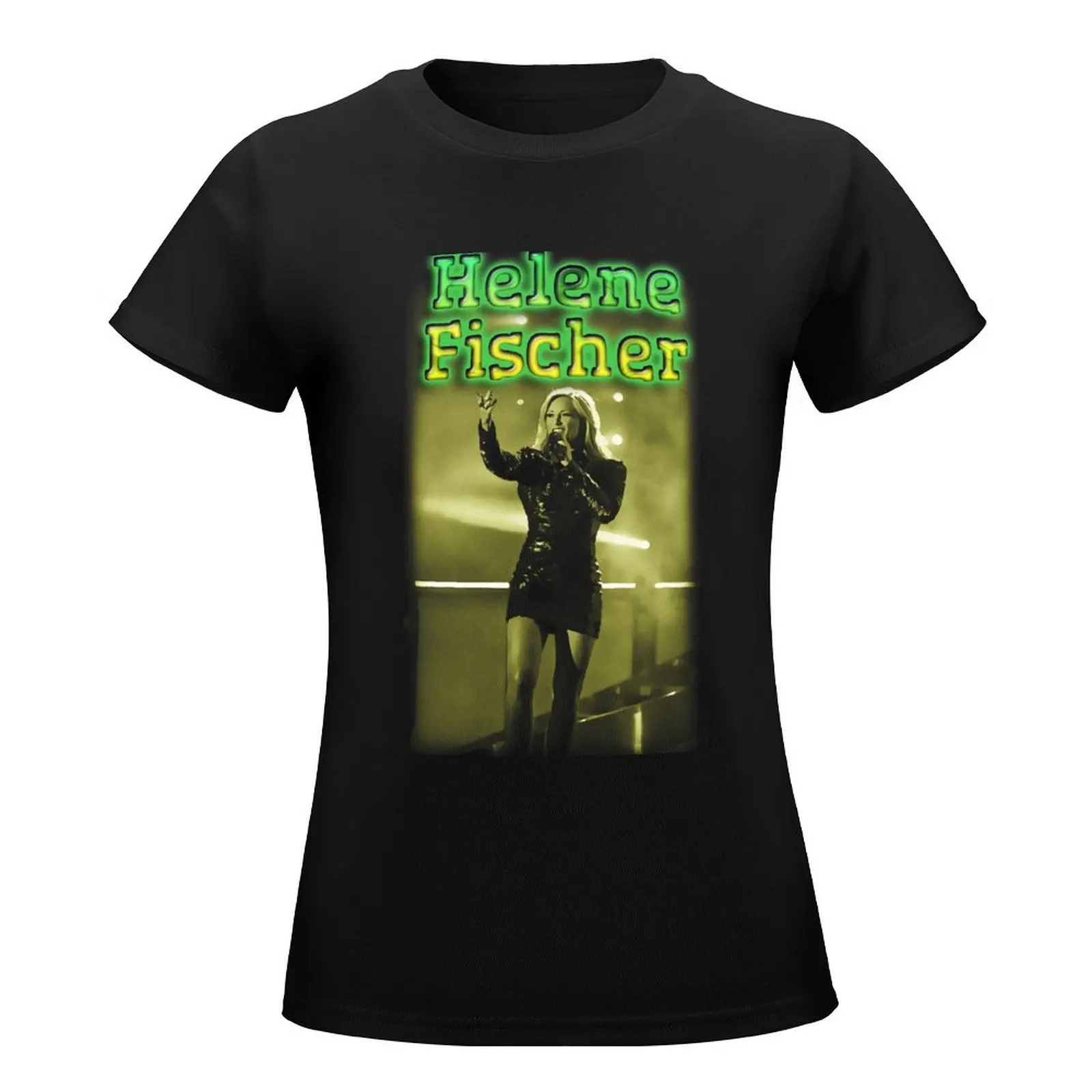 Helene Fischer Live Perform T-Shirt animal print shirt for girls customs cute tops anime clothes Women tops