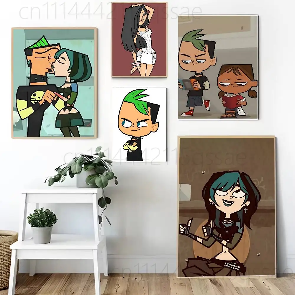 T-Total Drama Island Game Poster Wall Art Posters, Texture Paintings