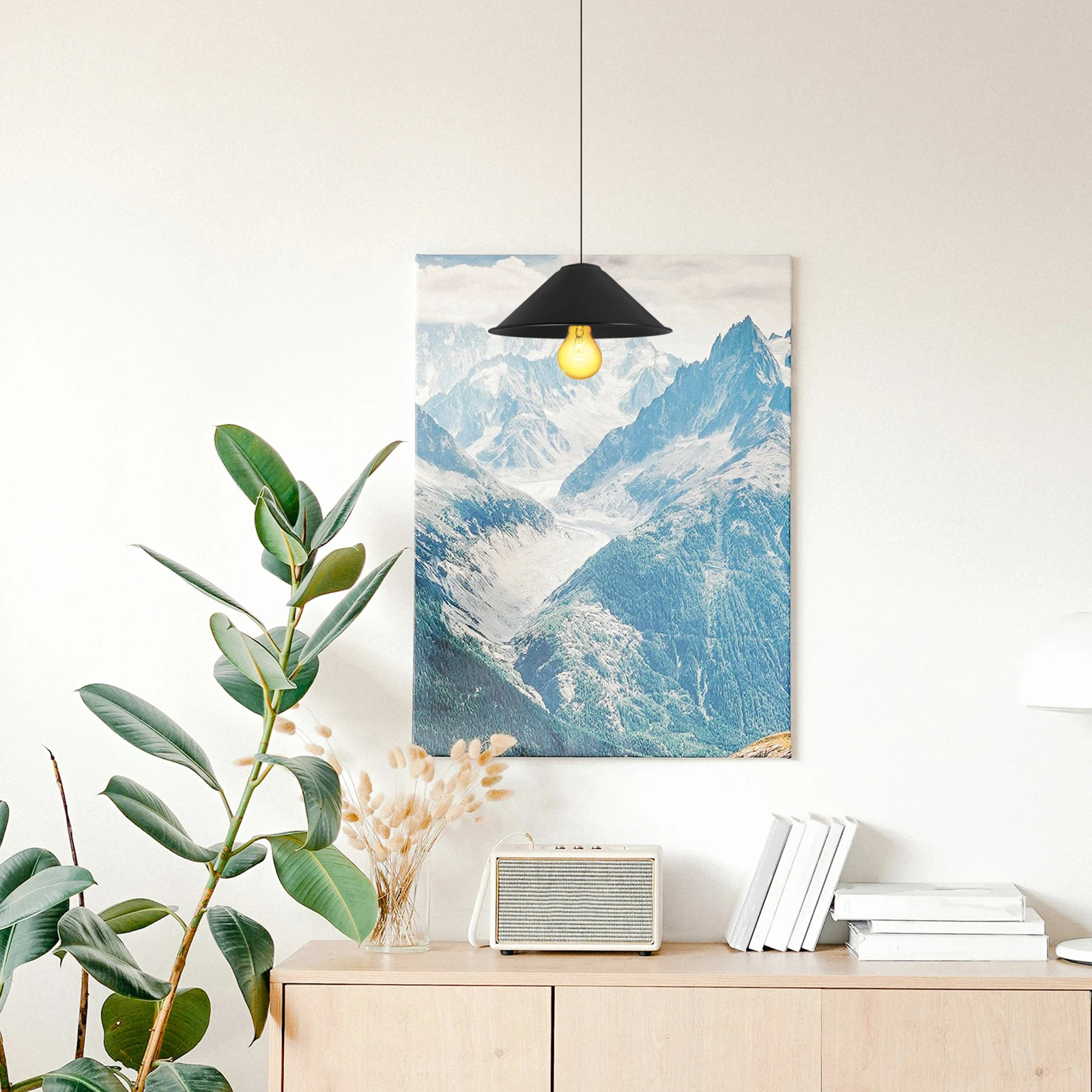 

Metal Lamp Shade Industrial Vintage Iron Cone Pendant Light Cover Replacement For Table Lamp Wall Sconce Hanging Fixture