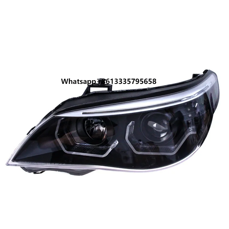 

03-10 5 Series E60 Custom LED Headlamp Assembly Modified ANL Eye Daytime Running Light New Condition 12V Long Expiration Date
