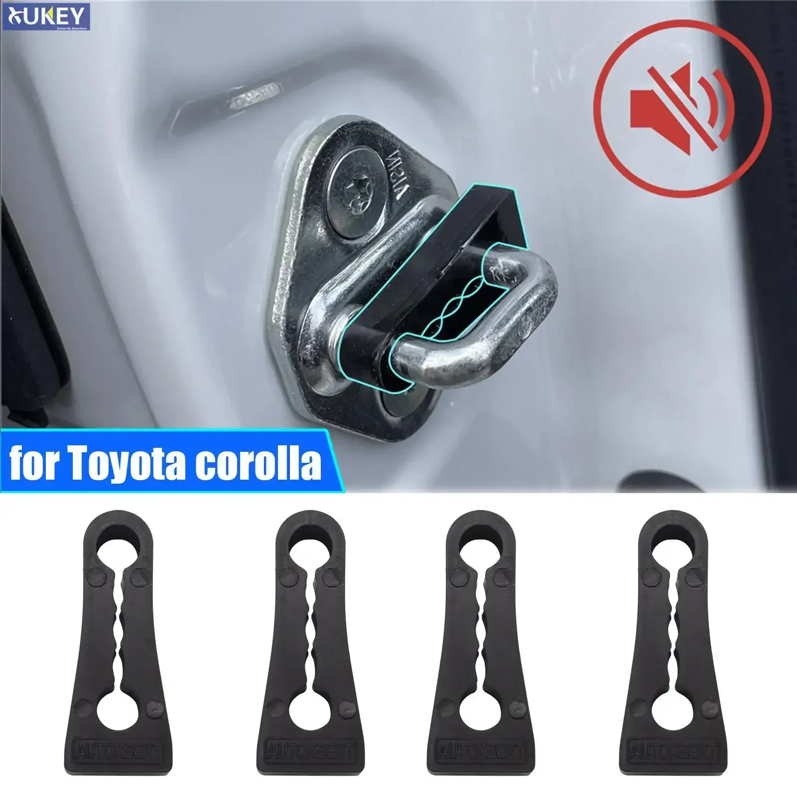Car Sound Insulation Damper Door Lock Buffer Seal Soundproof Rattling Quiet