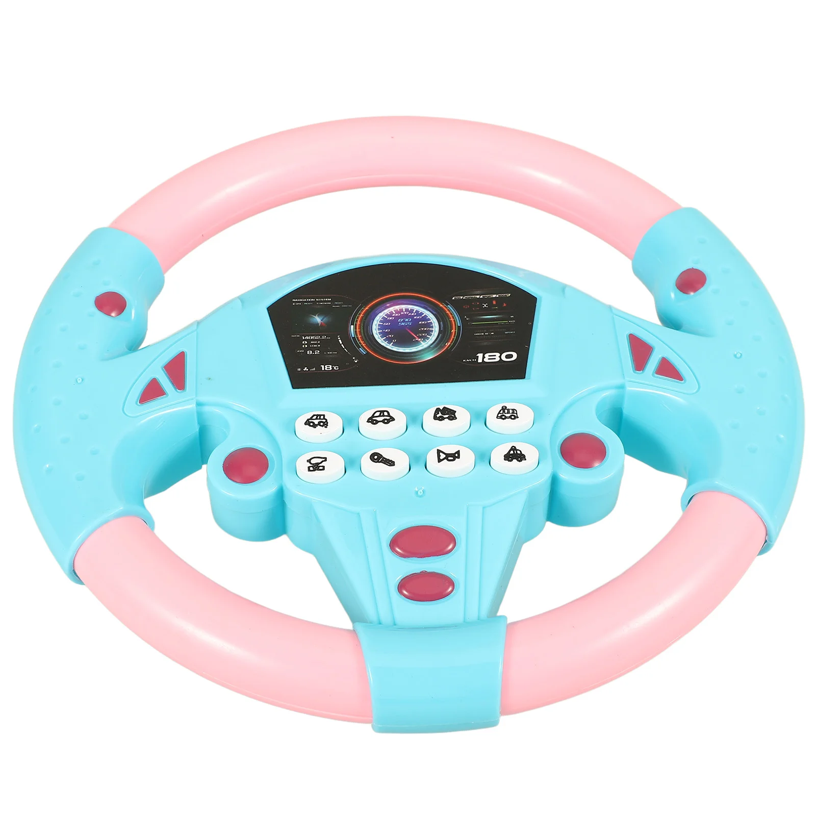 Simulator Steering Wheel Plaything Kids Driving Toy Car Pirate Educational for Pretend Baby Preschool Toddler