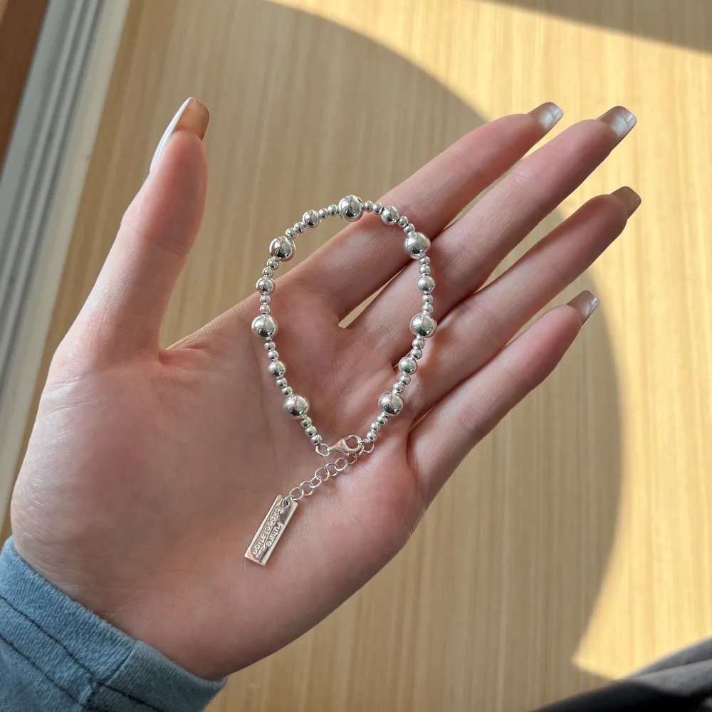 XUYUANFEN Cross Border New S925 Sterling Silver Bracelet Women's Ball Design Advanced Sensory Forest Fairy Style Women's