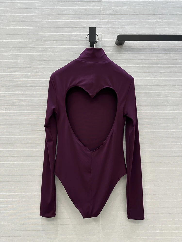 

SVORYXIU Autumn 2025 New Style Casual Style Love BacklessConjoined clothing Women's Fashion high elasticity Knitting Conjoined