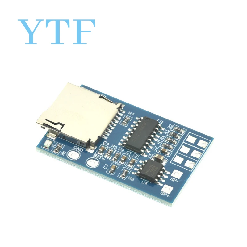 TF-Karte MP3-Decoder-Board-Modul 3,75 V Lithium-Batterie-Netzteil mit 2 W Mixed Mono Memory Playback-Funktion
