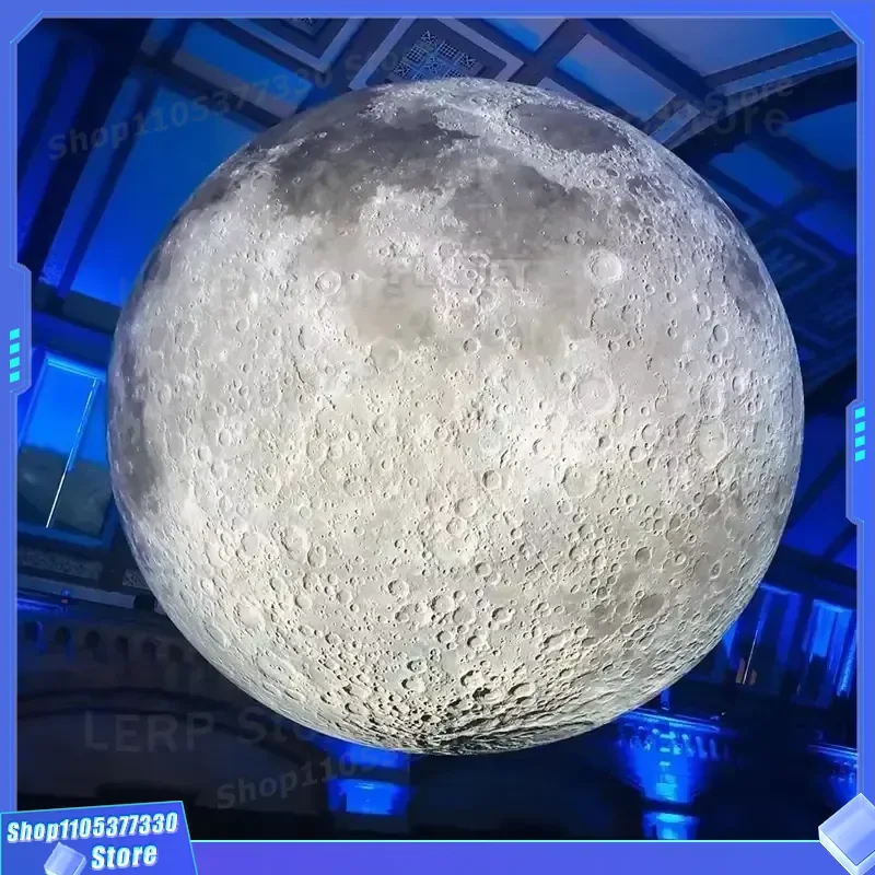 Giant Inflatable Moon Balloon LED Light Advertising Decoration With Built In Blower For Large Event Display Factory Direct