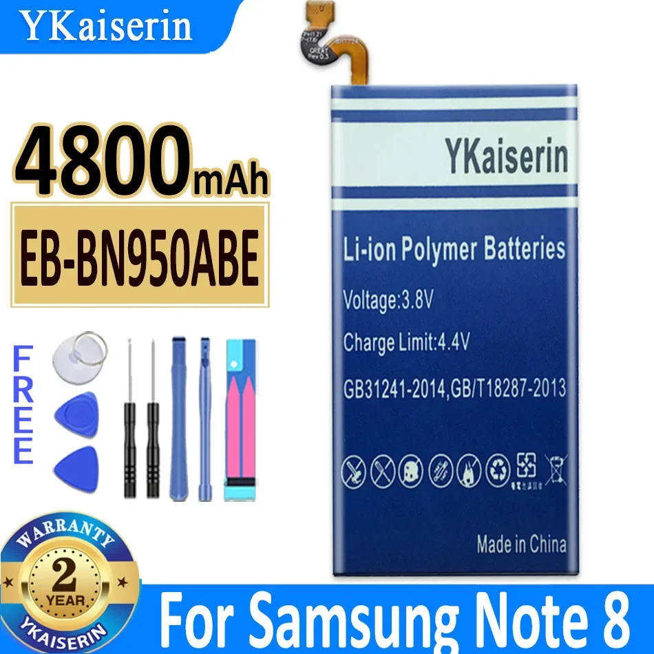 

4800mAh Battery EB-BN950ABE for Samsung Galaxy Note 8 Note8 N950 SM-N950F N950FD N950U/U1 N950W N950N N9500 N9508 N950D Bateria