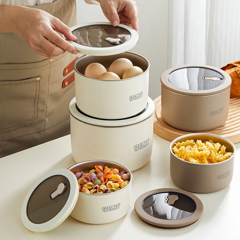 

steel fresh-keeping box Bento box is fresh-keeping and portable, and the lunch box for office workers and students is practical.