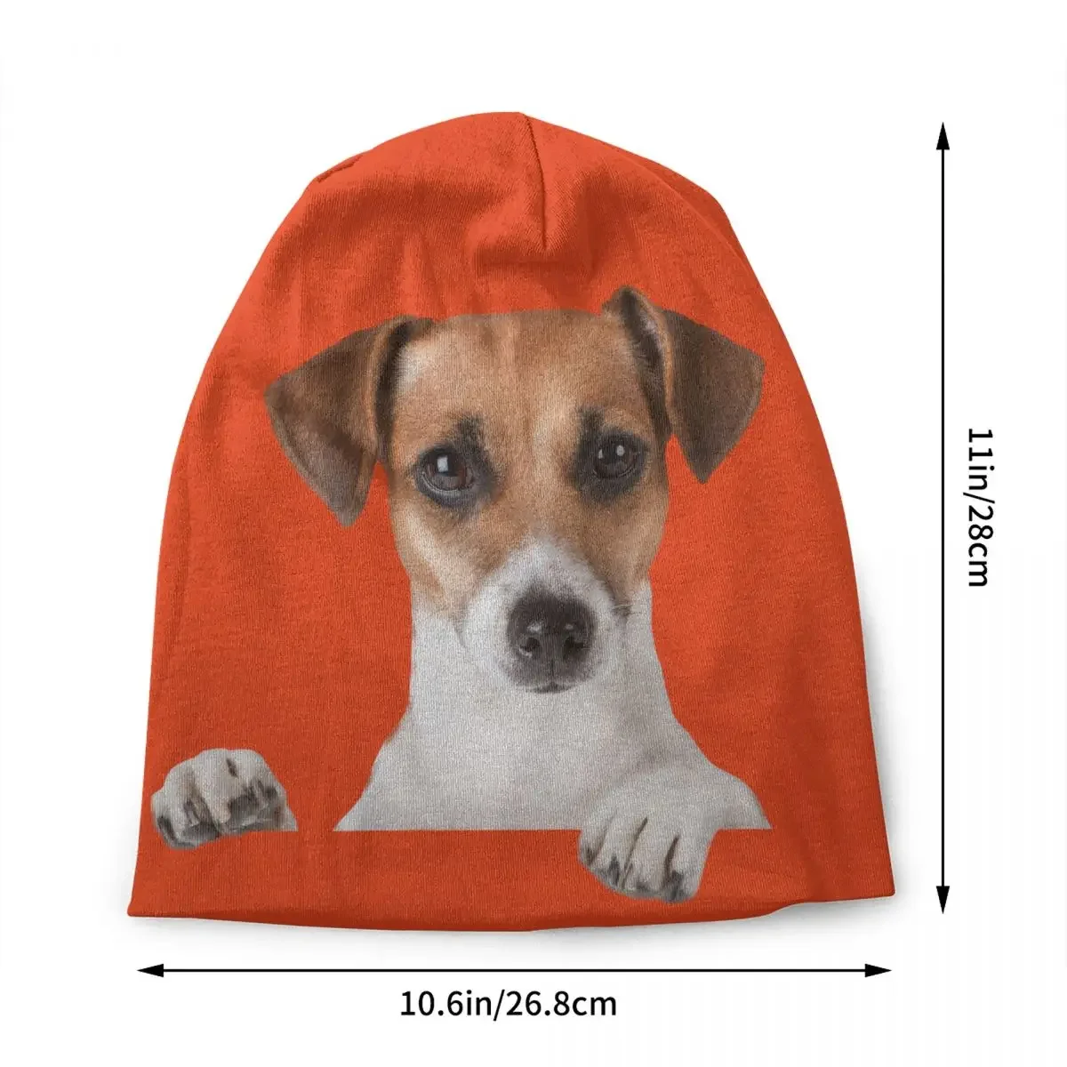 Jack Russell Terrier Beanie Cap Unisex Winter Warm Bonnet Homme Knitted Hats Hip Hop Outdoor Dog Lover Skullies Beanies Hats