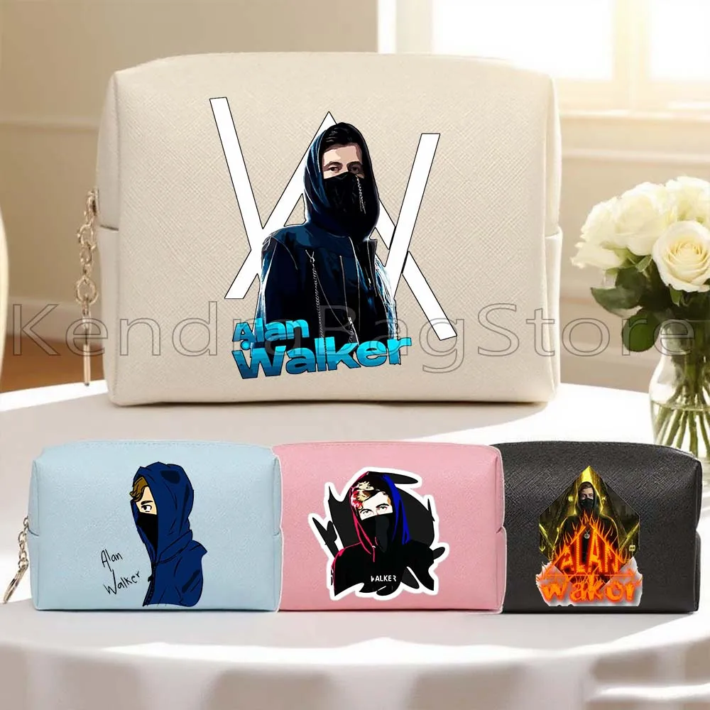 

Alan Walker музыкальная певица веер милые подарки из искусственной кожи дорожная косметичка женский макияж водостойкий органайзер для туалетных принадлежностей сумка для хранения