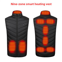 District 9 Electric Women USBCharging Constant Temperature Heating Cotton-Padded Clothes Middle-Aged and Elderly Vest