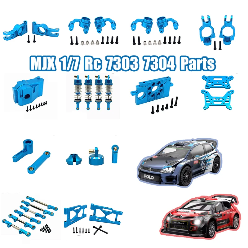 MJX Hyper GO 7303 1/7 Citroen C5 WRC piezas de coche teledirigido para postcopa, copa de dirección delantera, cubierta de caja de cambios de Motor, soporte de mariposa, brazo oscilante