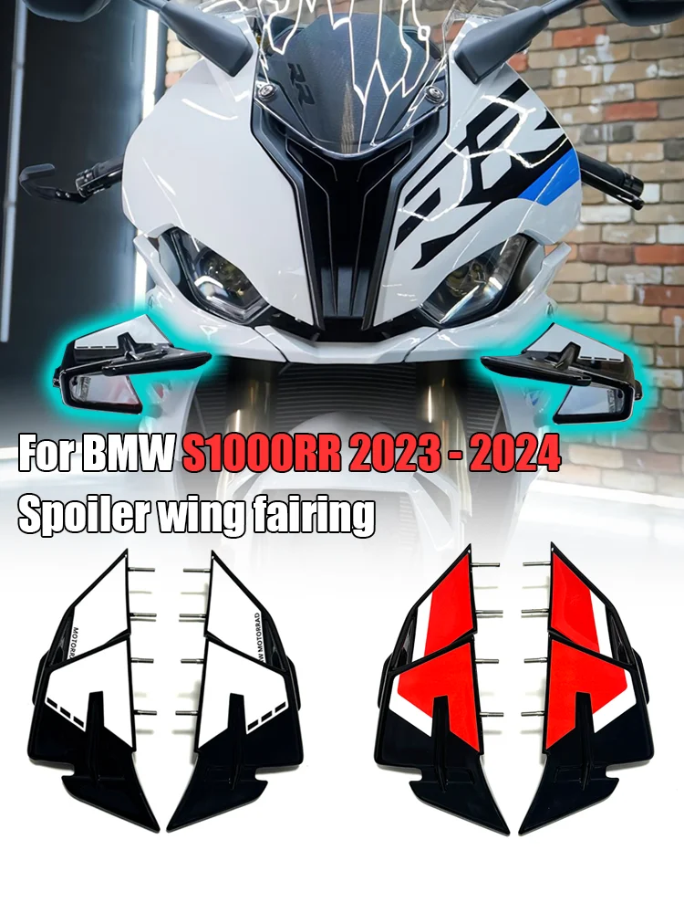 

For BMW S1000RR M1000RR S1000 RR s1000rr 2023 2024 Motorcycle Fairing Side Winglet Aerodynamic Wing Fixed Winglet