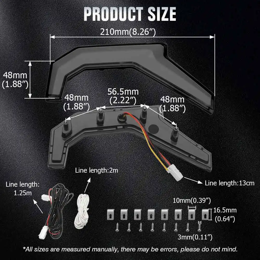 Front Fang- Accent Light Turn Signal Lamps Running Light For Polaris RZR 900 XP 1000 2014-2020 UTV Accessories