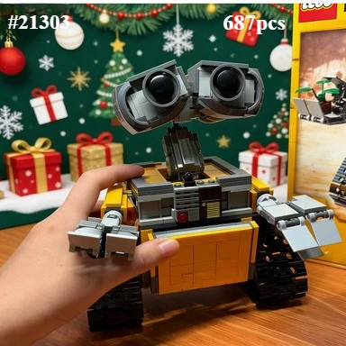 ウォーリー-クラシック映画モデル-ビルディングブロックセット-レゴ互換粒子付き-クリスマスギフトに最適-21303