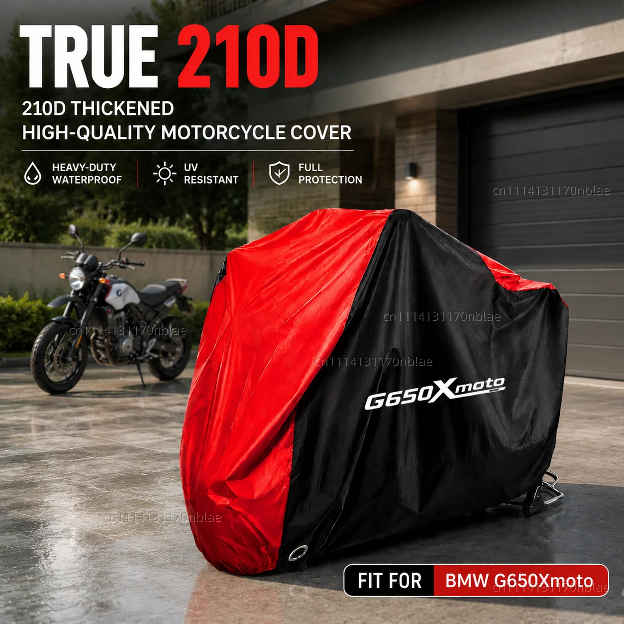 

For BMW G650Xmoto 2006-2012 210D Motorcycle Cover Waterproof Fabric All Season Dustproof UV Protection Moto Rain Cover