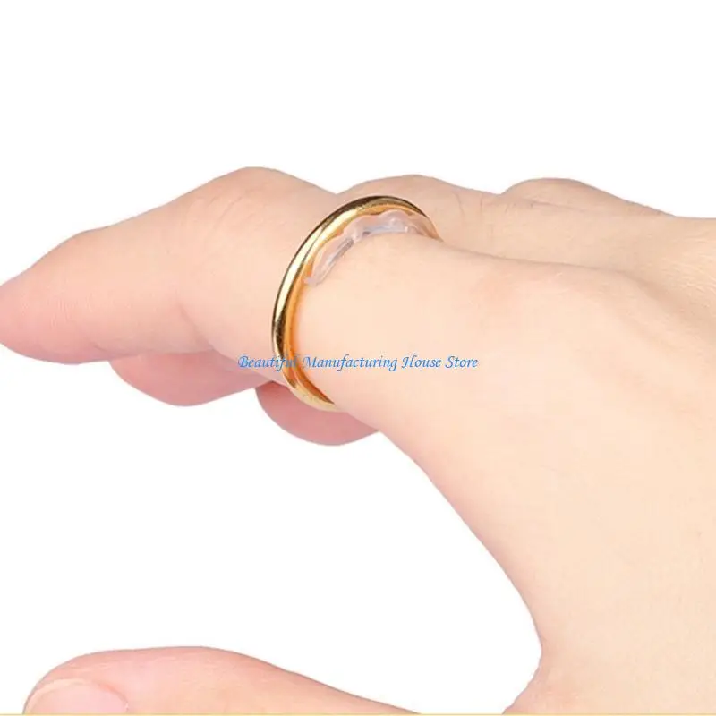 

E56A 8Pieces Easy to Use Ring Size Reducer Set Soft Silicone Sizers Comfortable Ring Spacer for Perfect Size Adjusting