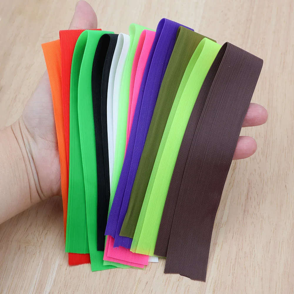 1 Stück/3 Stück 40 Stränge/Stück Silikon-Rundgarn Gummi-Beine Jig-Köderröcke Fliegenbindematerial für Jig-Nymphen, Stoneflies, Streamer – Detail 4