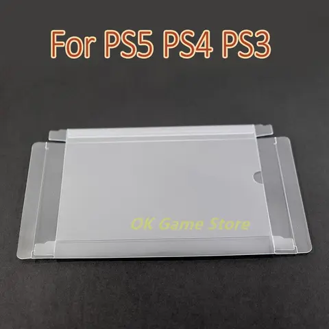 1pc Clear Protector Case CIB games plastic PET Protection Box for PS5 PS4 PS3 transparent game boxes 173*137*17mm