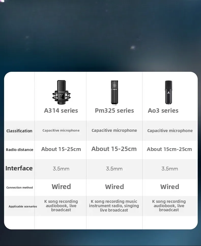 

Live sound card equipment, full set of mobile phone k song recording, computer microphone