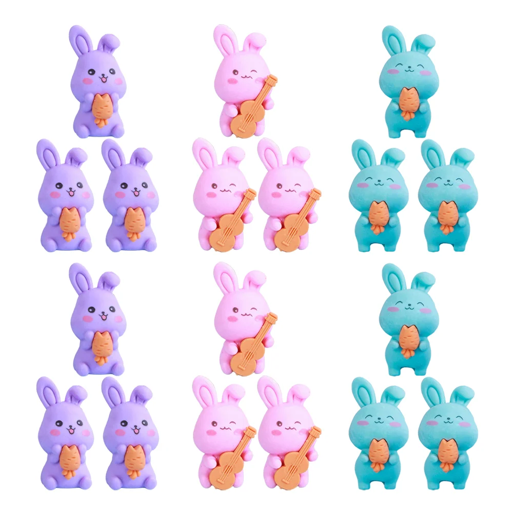 36 Pcs Animal Erasers for Kids 3d Puzzle Rabbit Bunny Classroom School Stationery Child