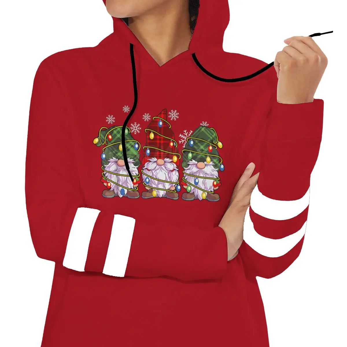 رجل امرأة الملابس عيد الميلاد ضوء جنوم الجرافيك بلوزات هوديس مضحك الكرتون عيد الميلاد هدايا الحفلات احتفالية عطلة ارتداء الملابس