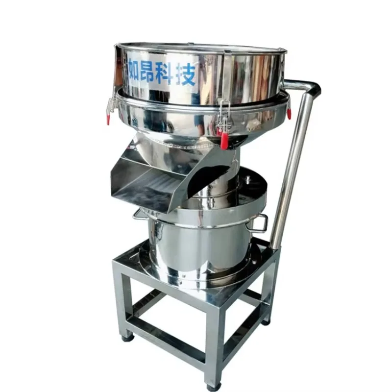 450 Type Vibrating Filter Sieve Soybean Milk Vibro Shifter Machine Vibrating Screen Bakery Flour Powder Sieving Sifter Filter
